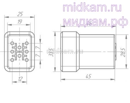 Чехол защитный держателя наружный 4-х клемный 5320-052 / РОСТАР Чехол защитный держателя наружный 4-х клемный 5320-052 / РОСТАР