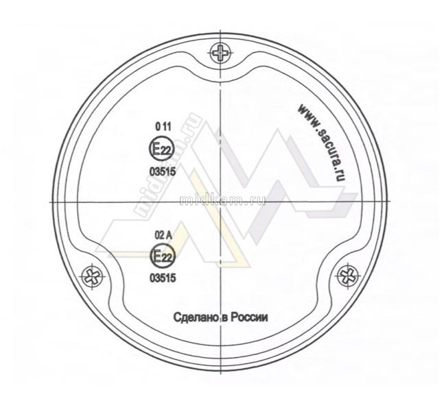 Фонарь передний ПФ-130 (пласт. корпус) с лампой / Сакура Фонарь передний ПФ-130 (пласт. корпус) с лампой / Сакура